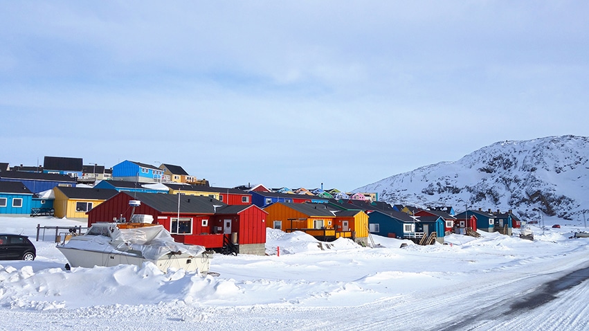 Maisons colorées Ilulissat Groenland