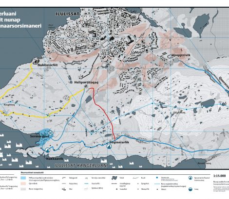 Ilulissat carte randonnées