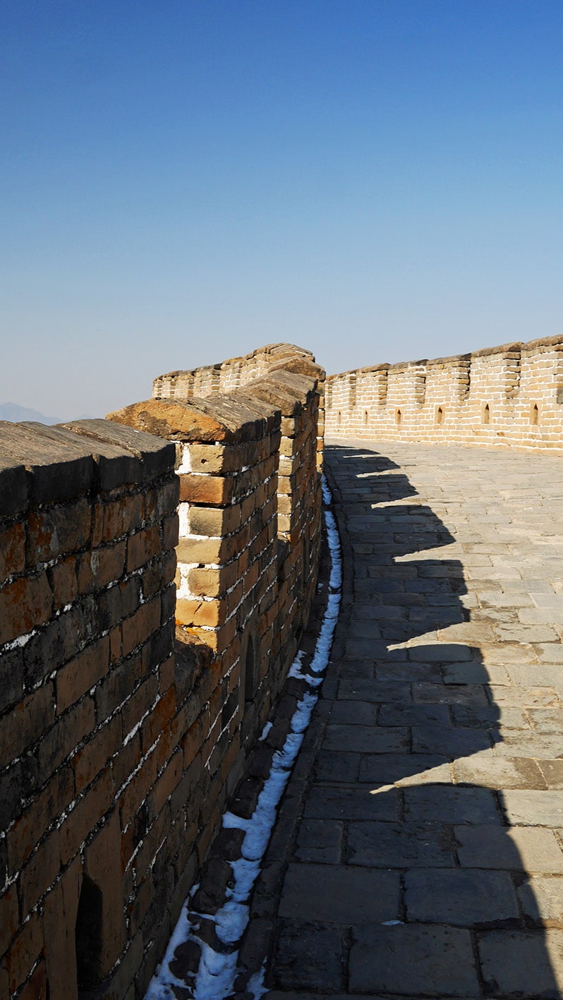 Muraille de Chine - Mutianyu ciel bleu remparts