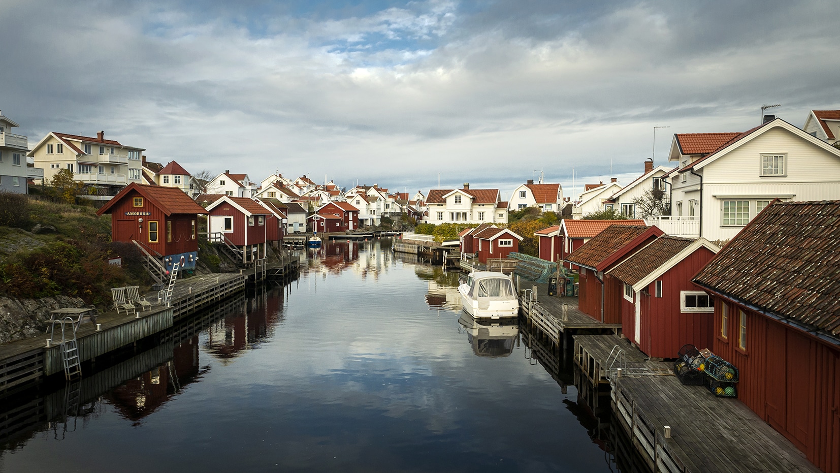 Grundsund vue cabanes mer ponton