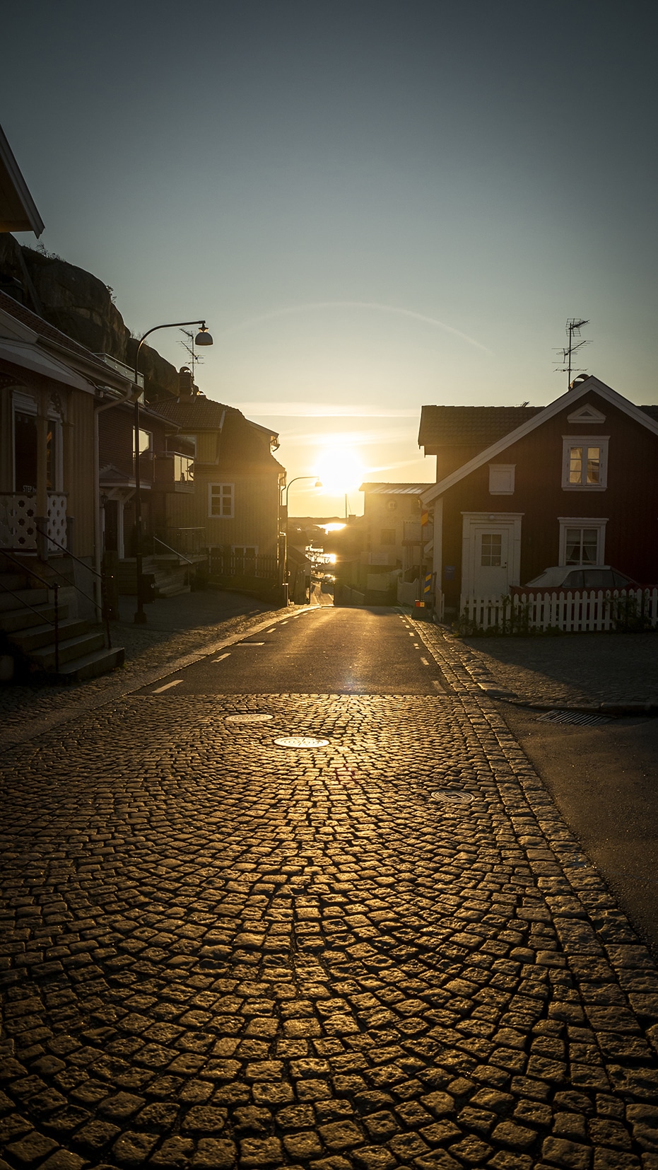 Fjällbacka rue pavée port