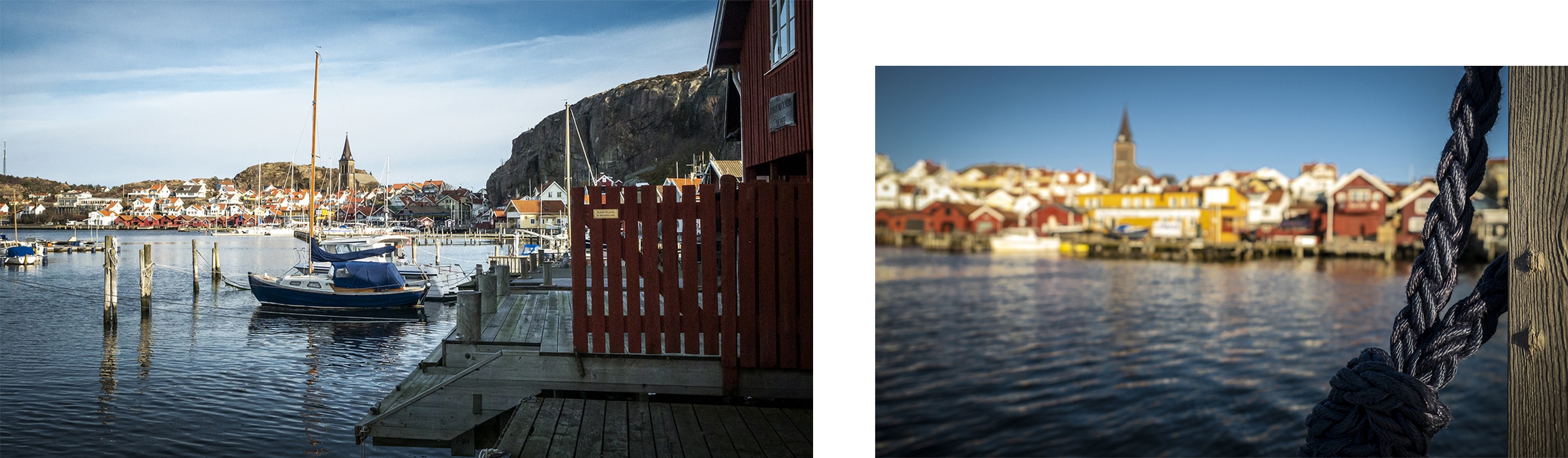 Fjällbacka port bateaux ponton
