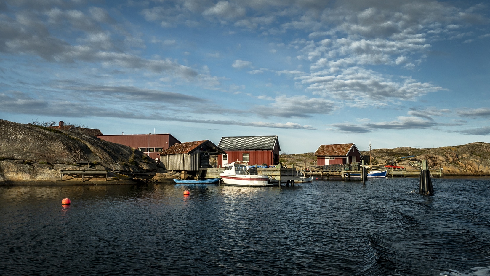 Fjällbacka bateaux cabanes