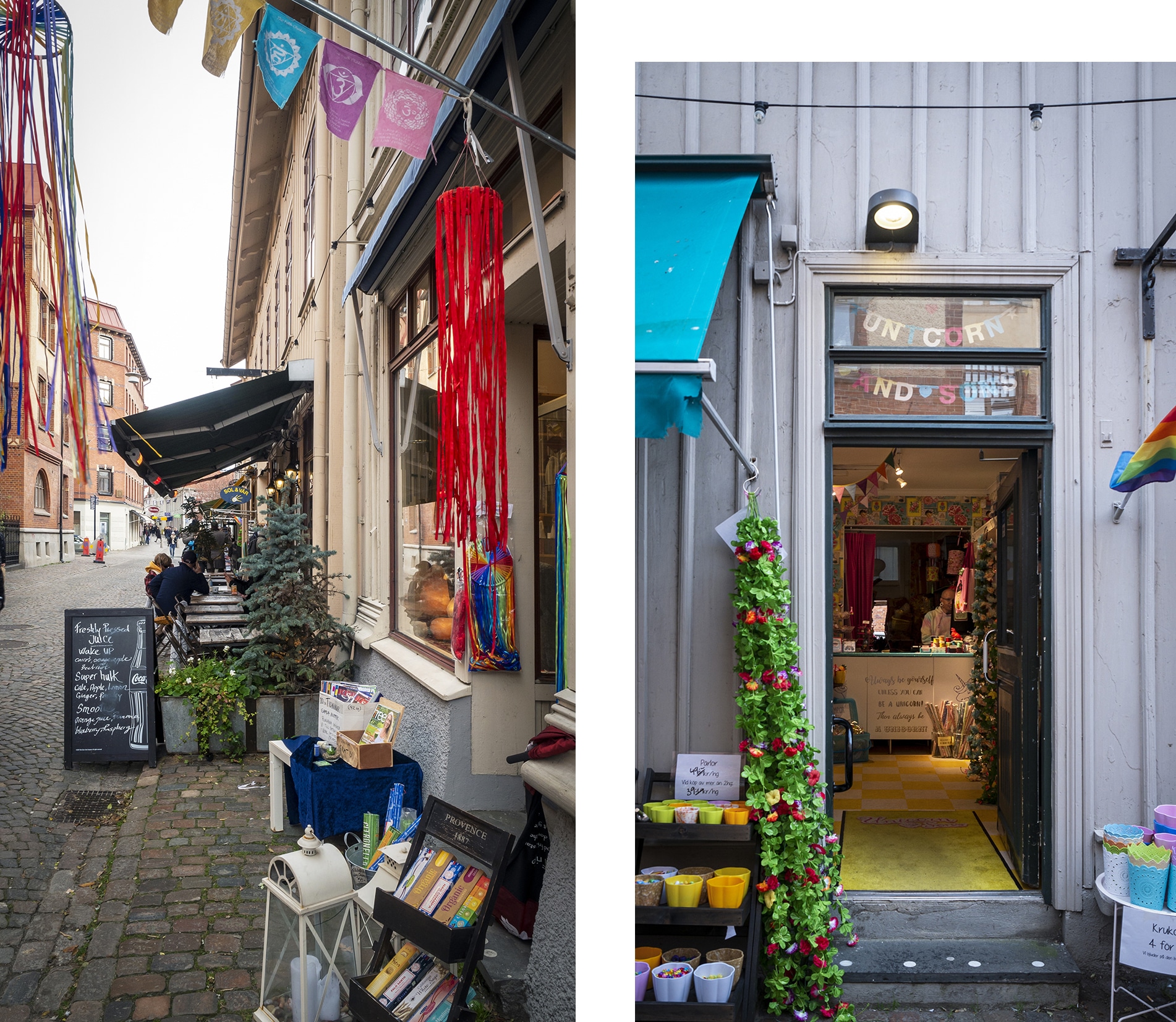 Göteborg boutiques colorées kawaï
