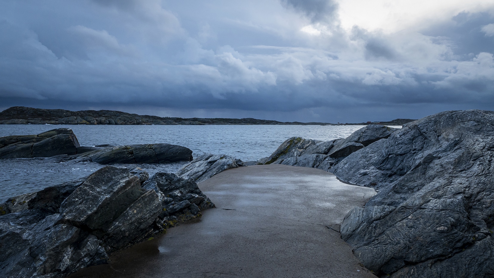 Rochers Une semaine en Suède Bohuslän Marstrand mer