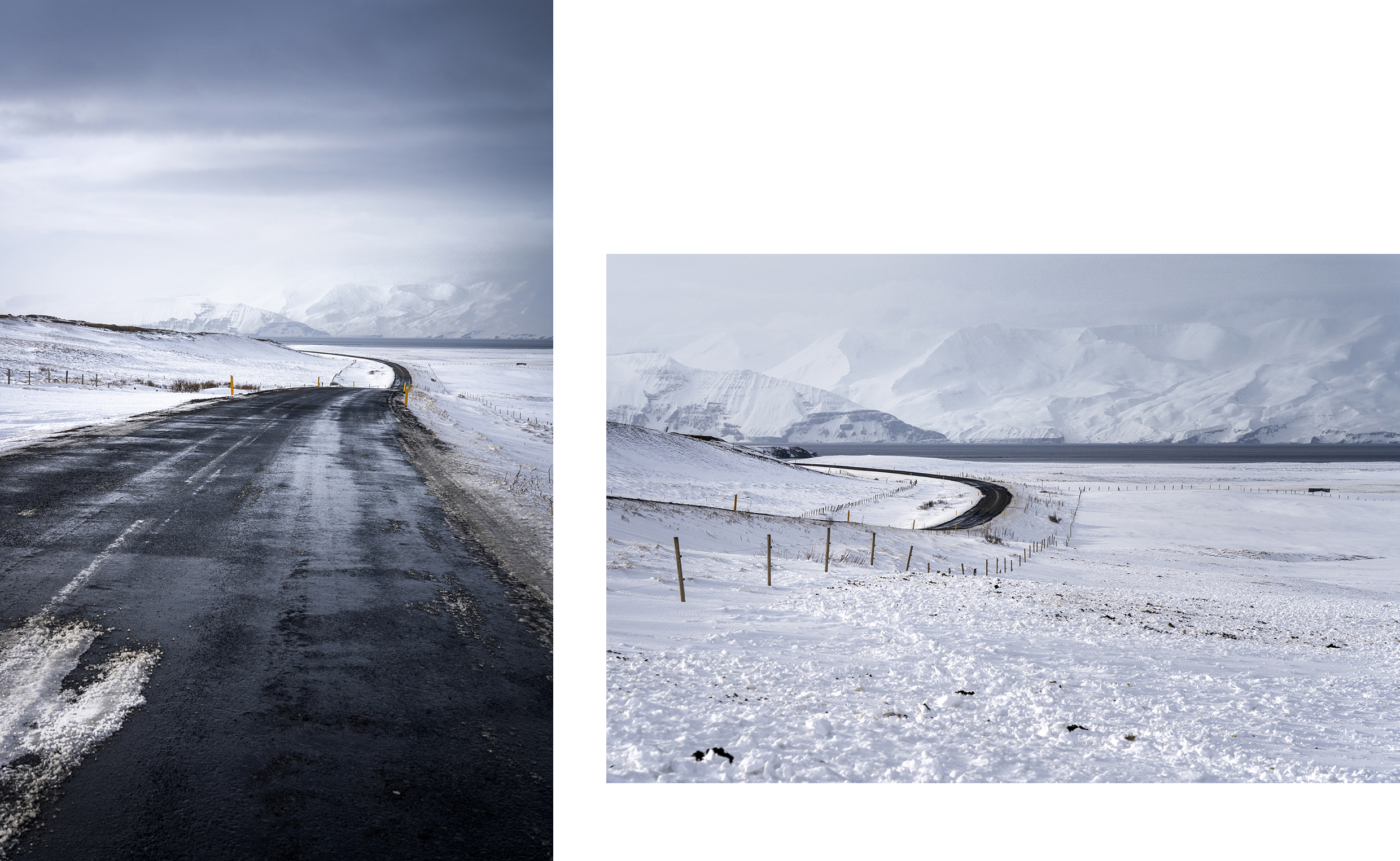 route montagnes neige