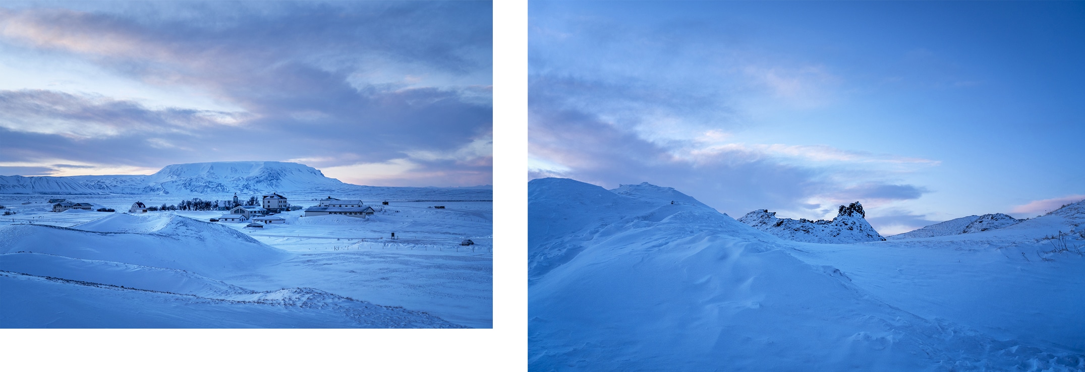 Mývatn Skútustaðagígar volcans cratères lever de soleil Islande du Nord