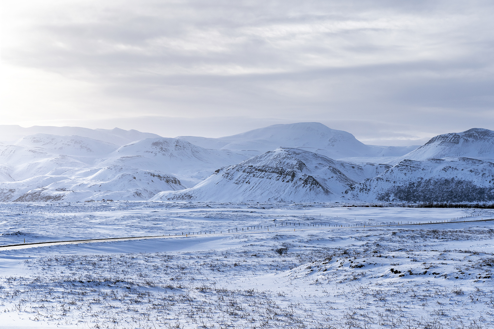Islande du Nord montagnes route