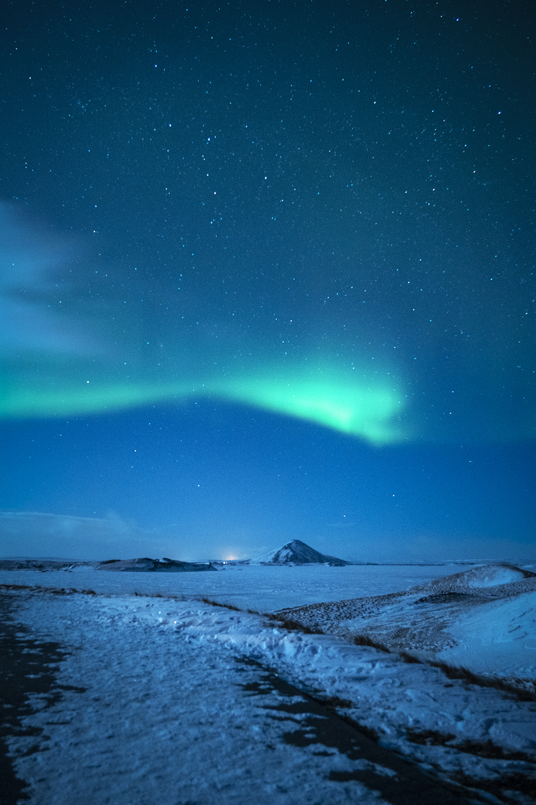 Mývatn Islande du Nord aurores boréales