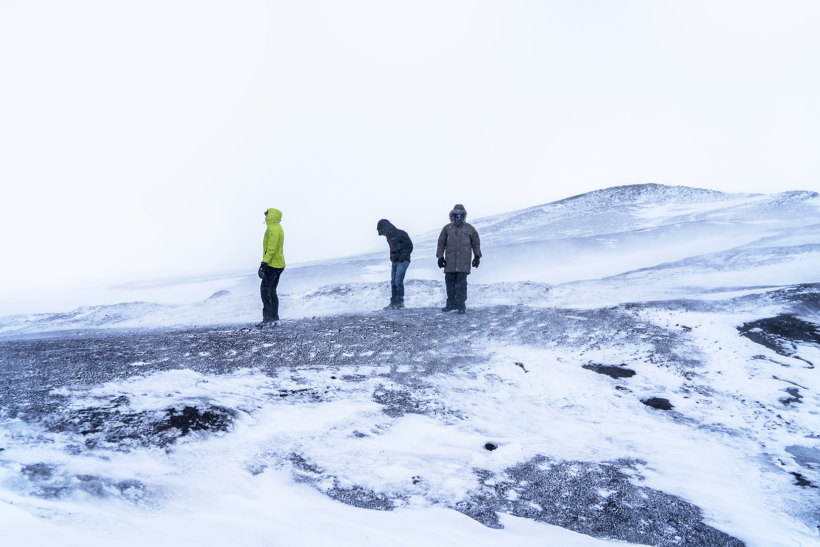Mývatn tempête montagne volcans zone géothermique