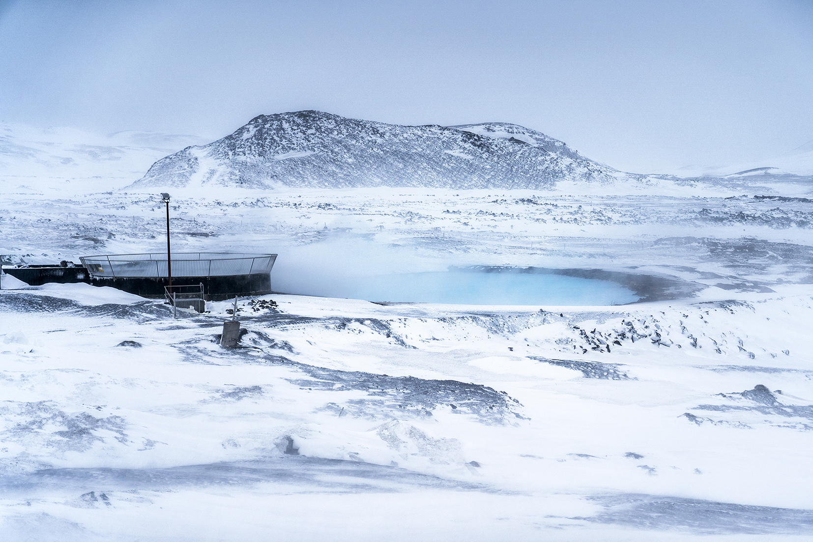 Mývatn Nature Baths joiur sources eau soufre fume montagnes Islande du Nord