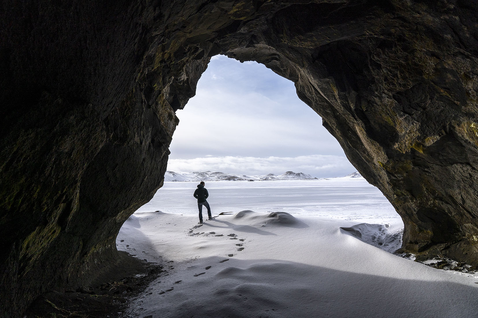 lac Reykjanes grotte Islande
