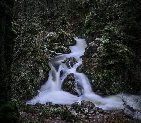 Cascade du Tendon Vosges eau pose longue
